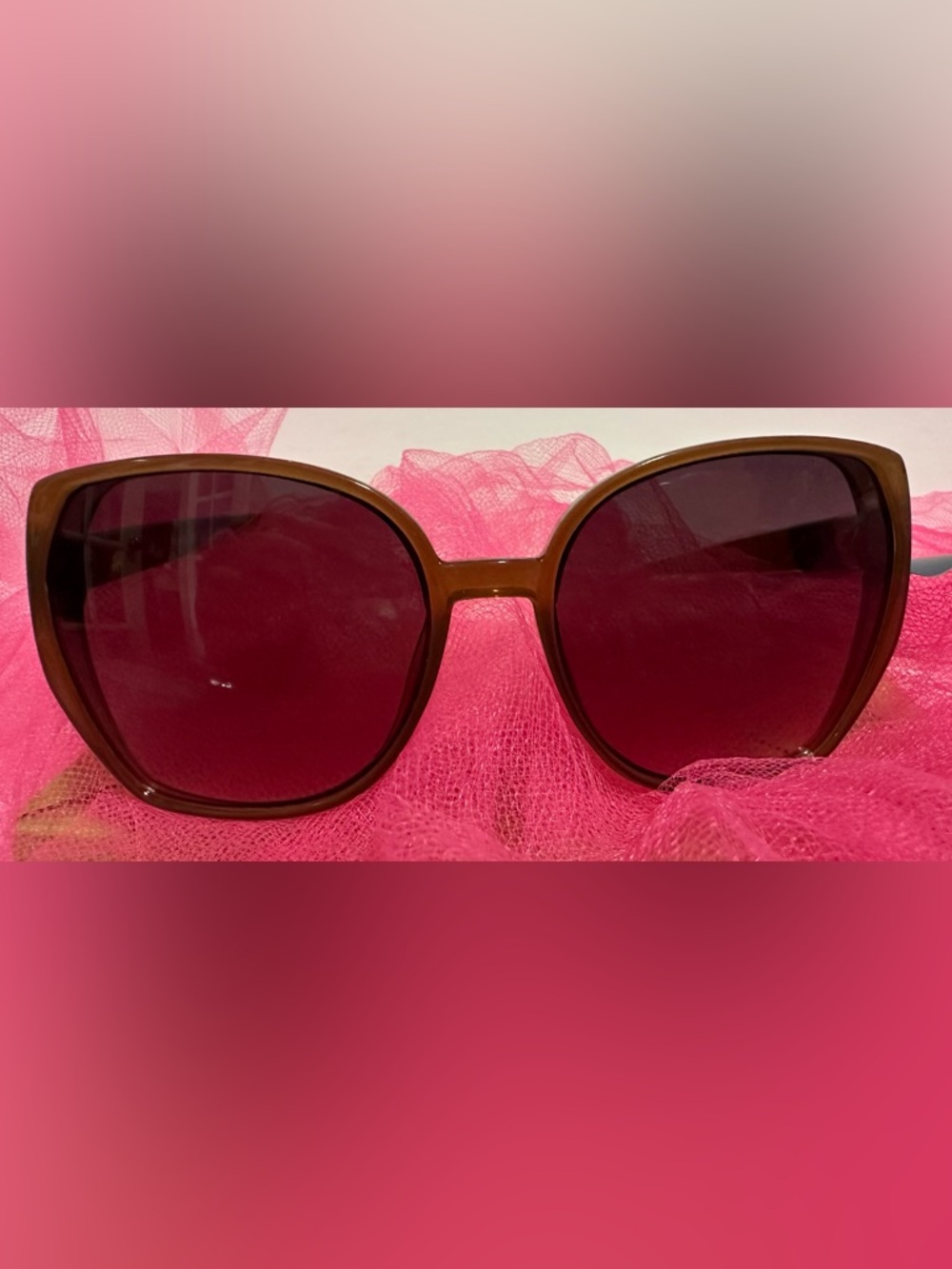 Brown Oversized Women's Sunglasses